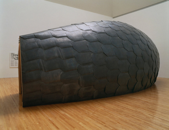 \Lead Fish.\ Variant of a conference room designed for the Chiat/Day advertising agency. Architect- Frank Gehry. Installation at the Museum of Contemporary Art, Los Angeles from the series Fish Story May 1988