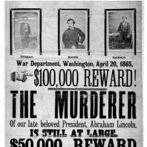 1865——约翰·威尔克斯·布思及其同伙“通缉”海报