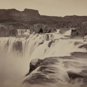 1867——爱达荷州斯内克河肖肖恩瀑布山顶的景色